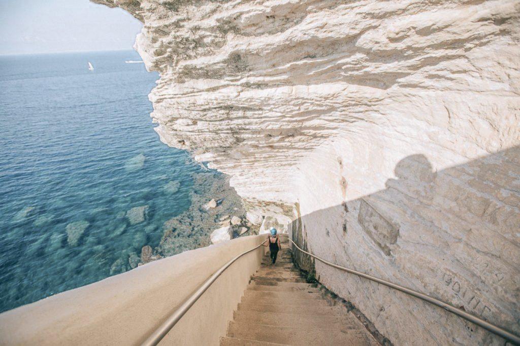 Les escaliers du Roy d’Aragon, à Bonifacio